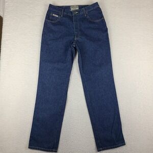 Schaefer‎ Jeans Mens 33x32 Straight Ranch Hand Dark Wash 100% Cotton Denim USA